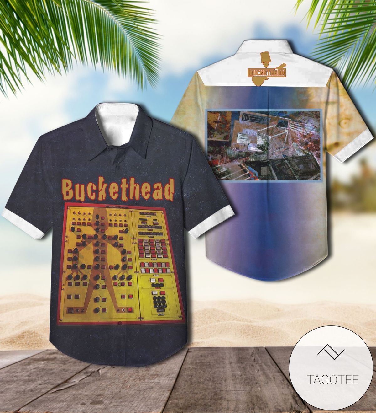 Buckethead Racks Album Cover Hawaiian Shirt