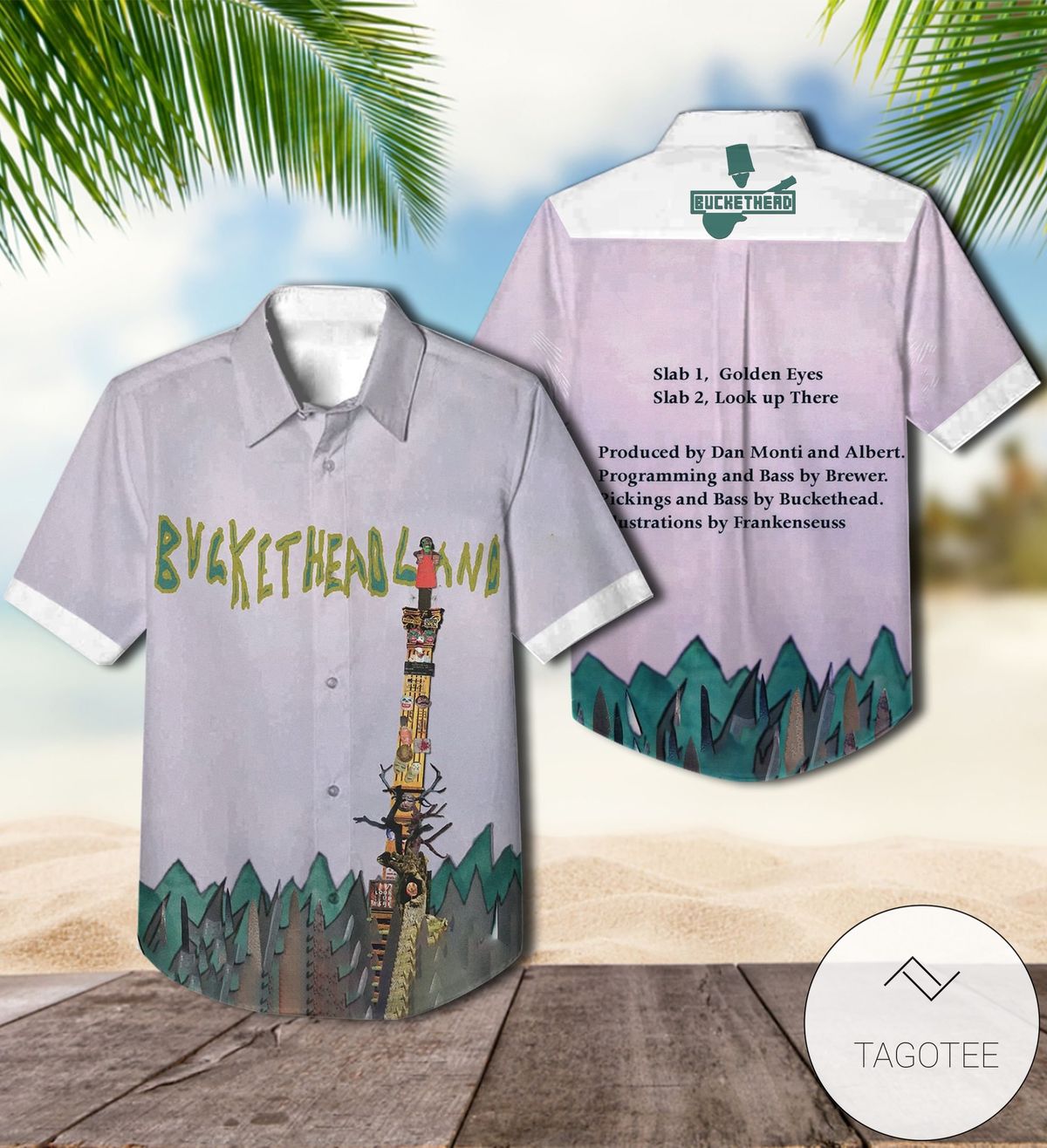 Buckethead Kaleidoscalp Album Cover Hawaiian Shirt