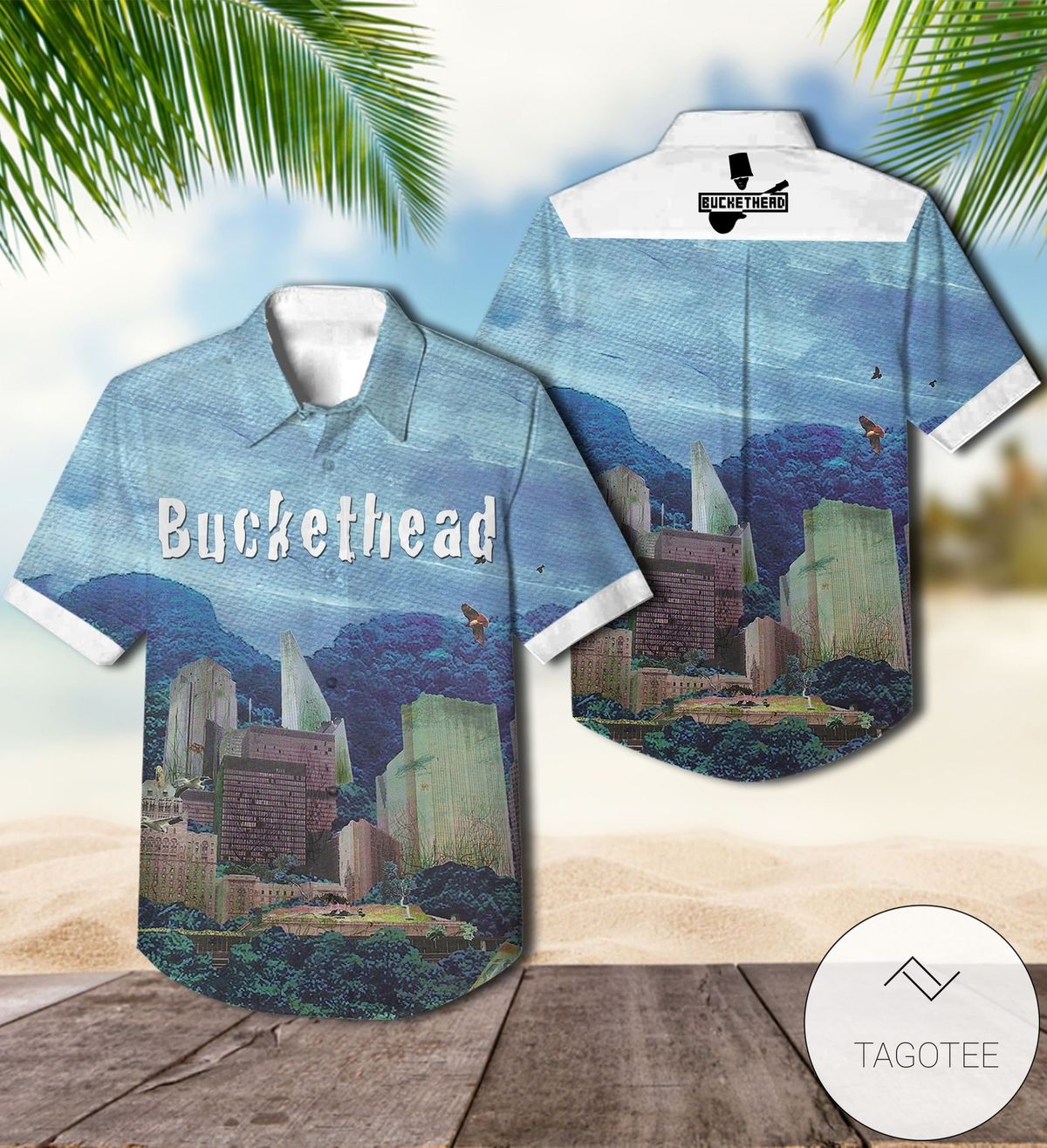 Buckethead Electric Tears Album Cover Hawaiian Shirt