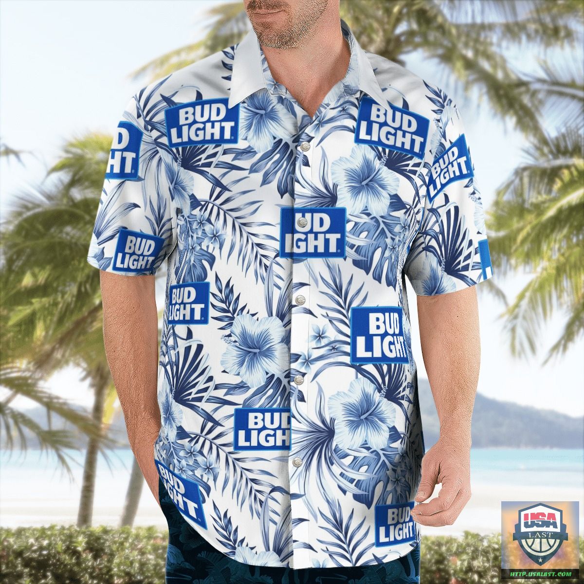 Bud Light Lime Beer Hawaiian Shirts, Beach Short