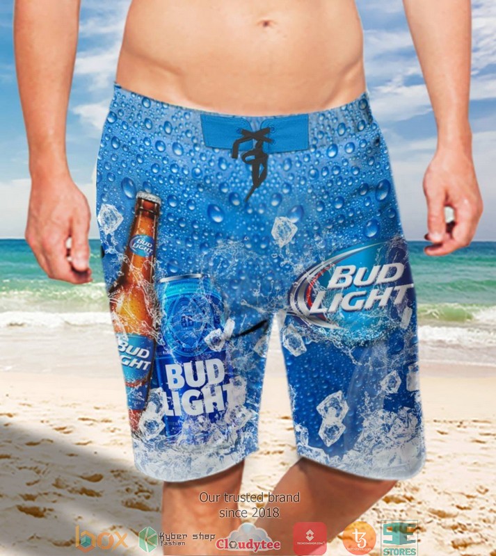 Bud Light American flag Hawaiian shirt