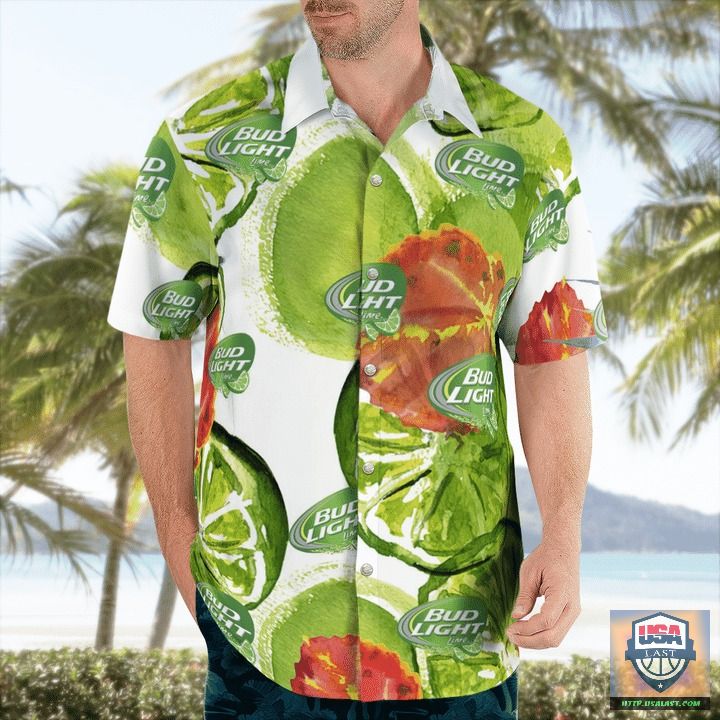 Bud Light Beer Aloha Hawaiian Shirts, Beach Short