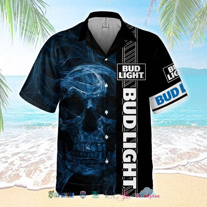 Bud Light Short Sleeve Hawaiian Shirt