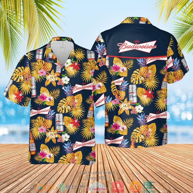 Budweiser Tropical Dark Hawaian Summer Outfit