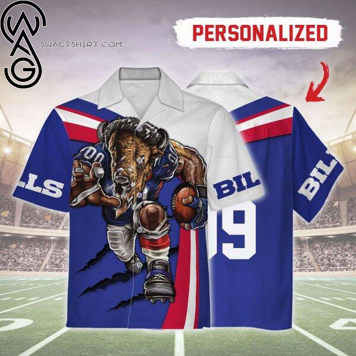 Buffalo Bills Football Team Full Printing Hawaiian Shirt