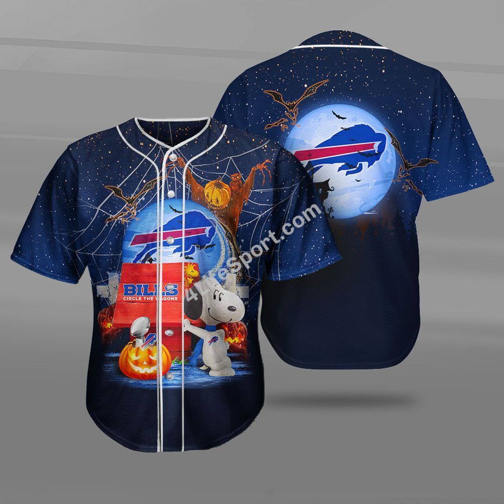 Buffalo Bills Snoopy Baseball Jersey