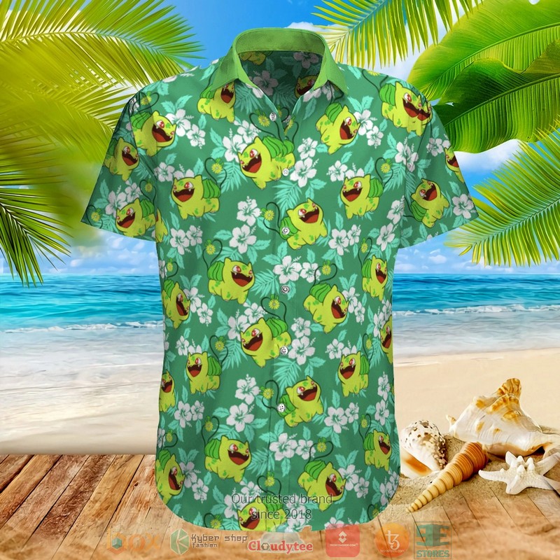 Bulbasaur Pokemon Hawaiian Shirt