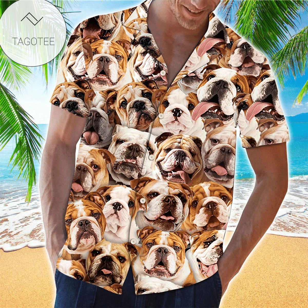 Bulldog Beer Hawaiian Shirt