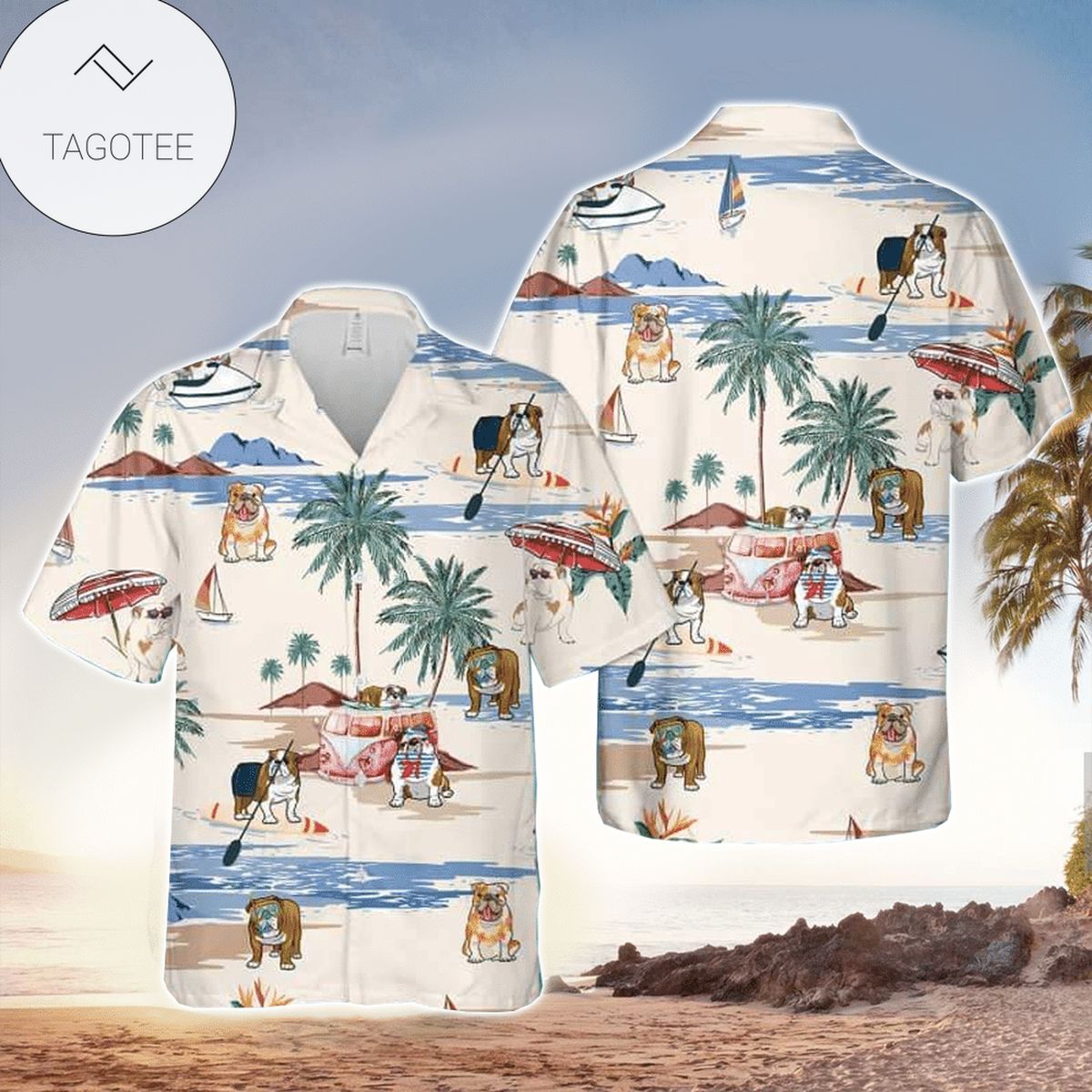 Bulldog Pirates Hawaiian Shirt