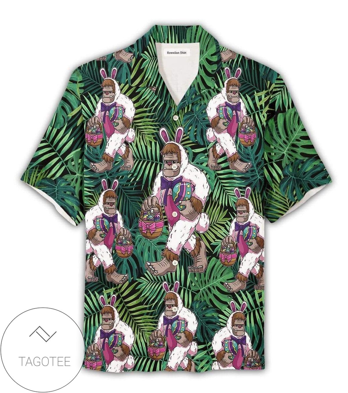 Bunny Funny Rainbow Dab Happy Easter Day Hawaiian Aloha Shirts V