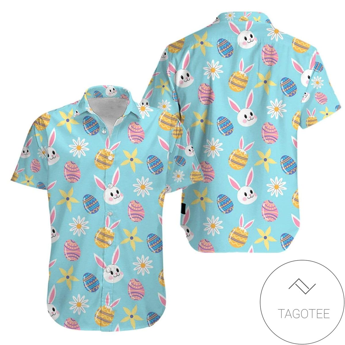 Bunny Love Carrot Happy Easter Day Egg Hawaiian Aloha Shirts V