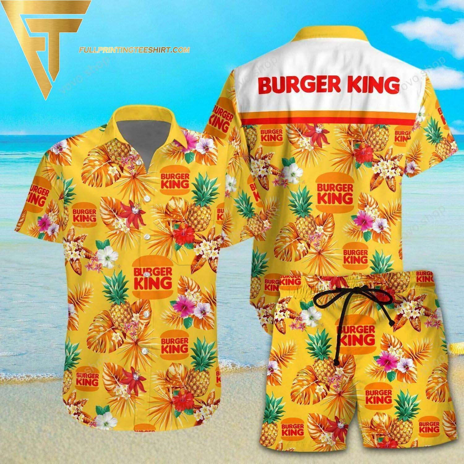 Bull Riding Beach Island Hawaiian Shirt And Shorts