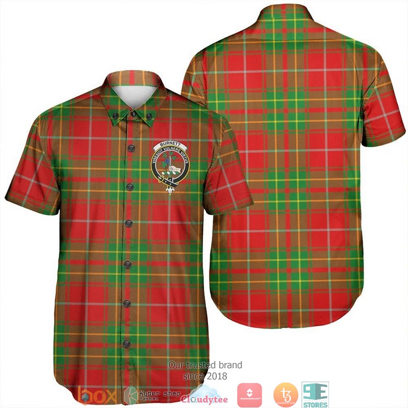 Burnett Ancient Tartan Short Sleeve Hawaiian Shirt