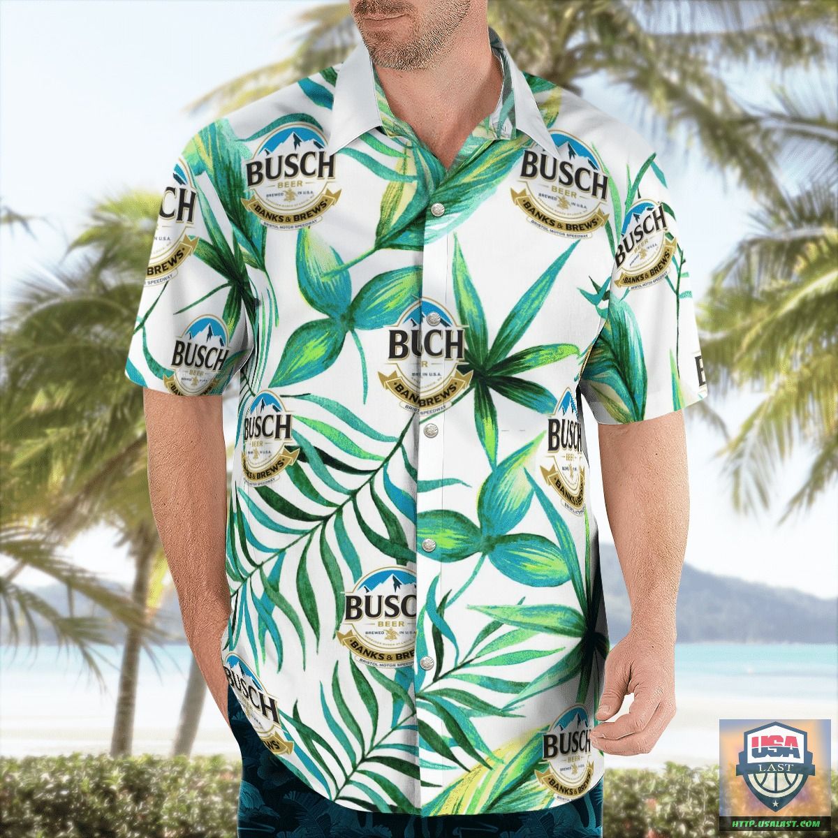 Busch Beer It’s Not A Dad Bod It’s A Father Figure Hawaiian Shirt