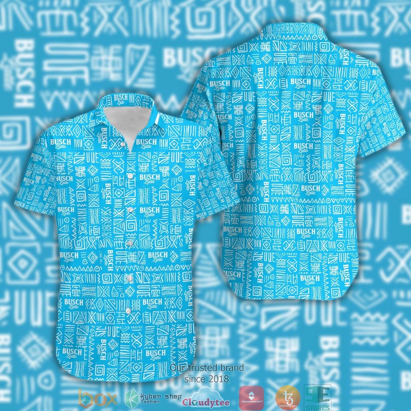 Busch Light Apple Pineapple Navy Hawaian Summer Outfit