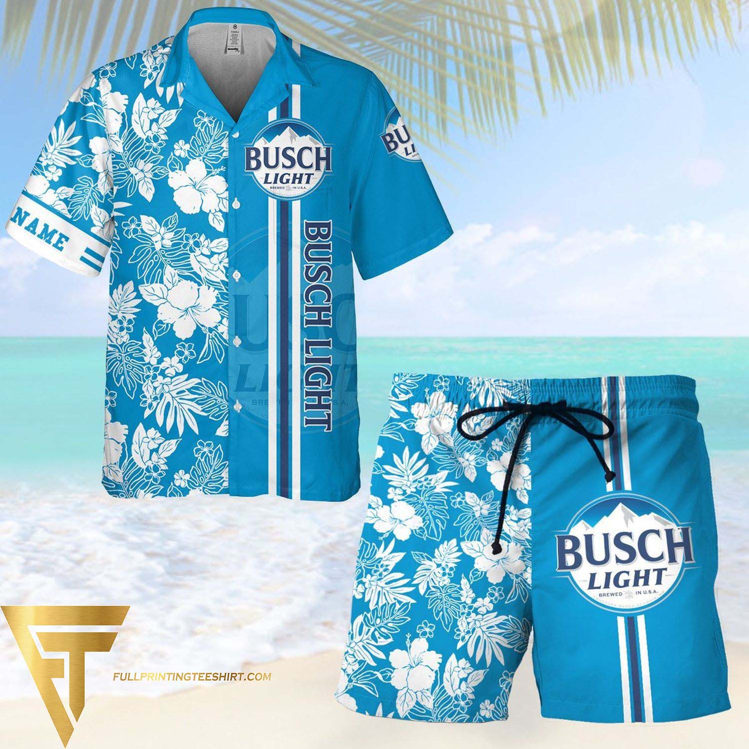 Busch Beer Drinking Party Summer Hawaiian Shirt