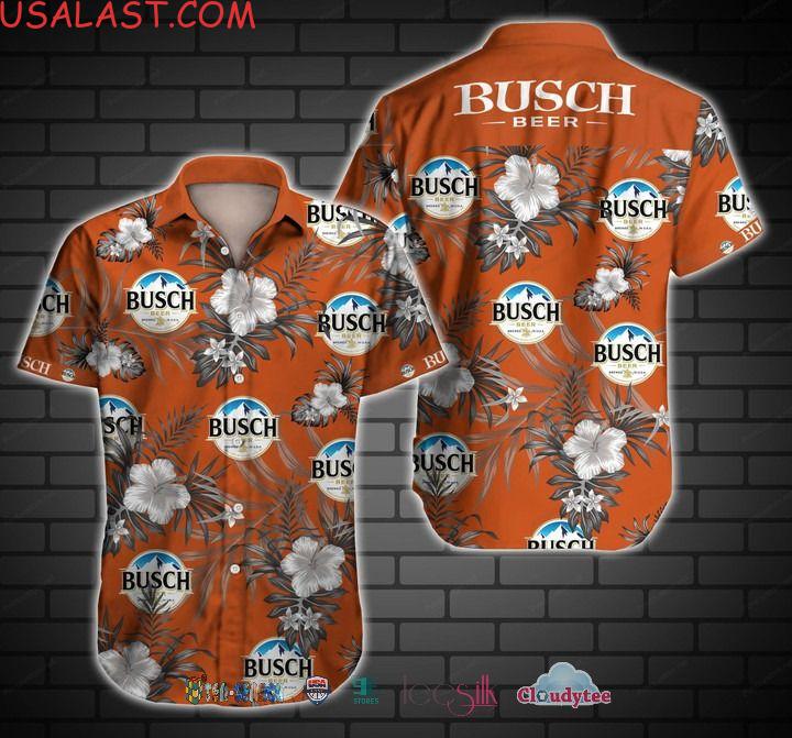 Busch Light Beer Tropical Hawaiian Shirt