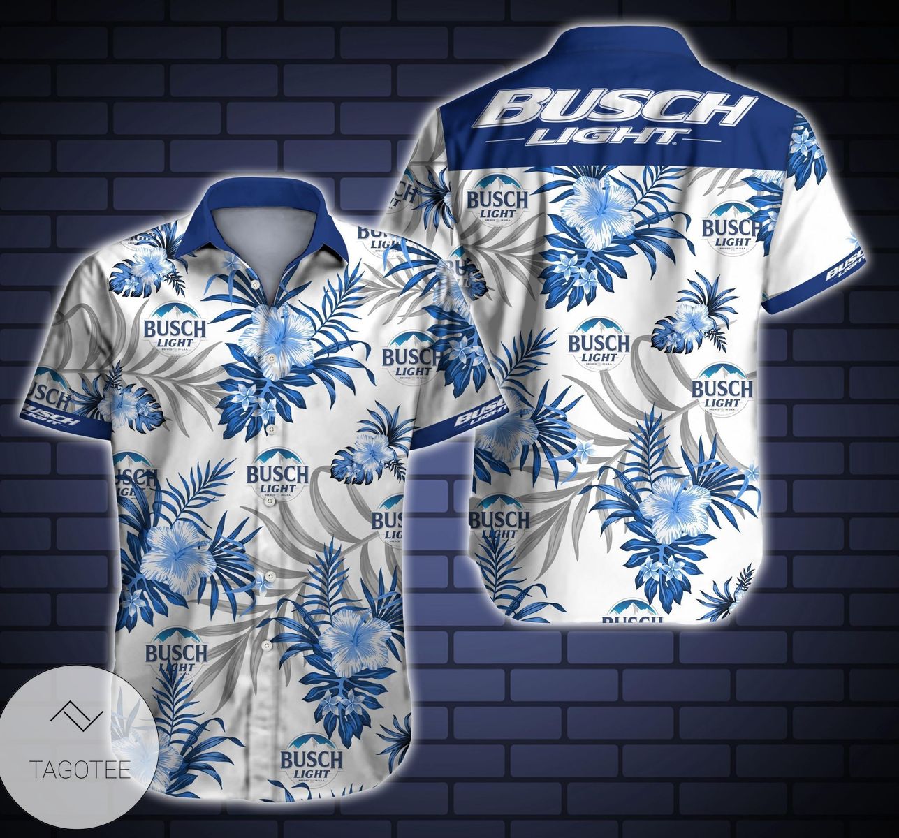 Busch Light Brewed In USA Hawaiian Shirt