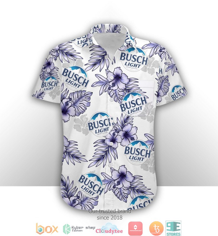 Busch Light Hibiscus Hawaiian Beach Short