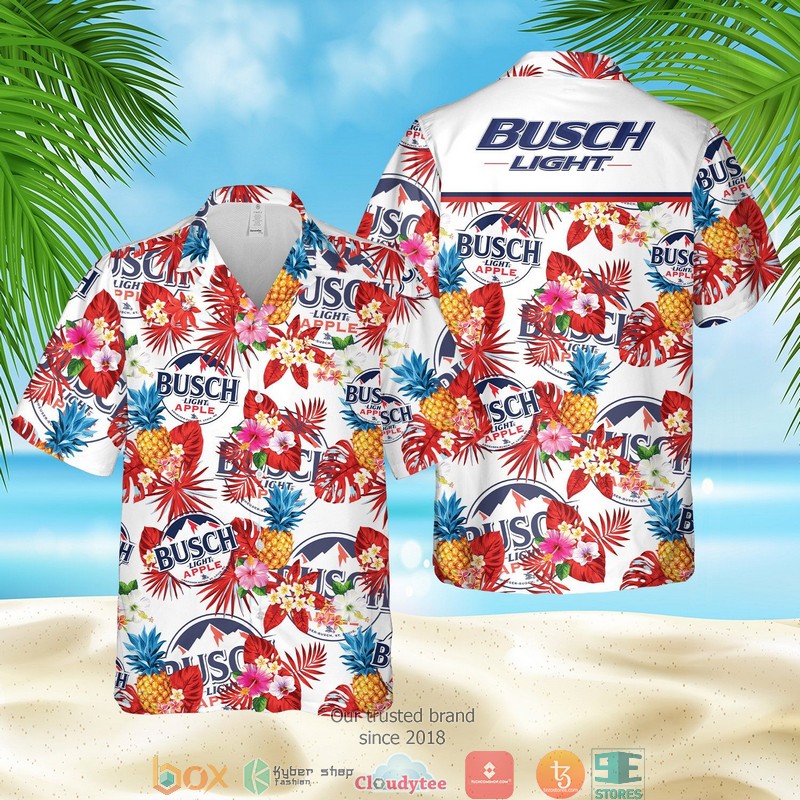 Busch Light Pineapple Black Hawaian Summer Outfit