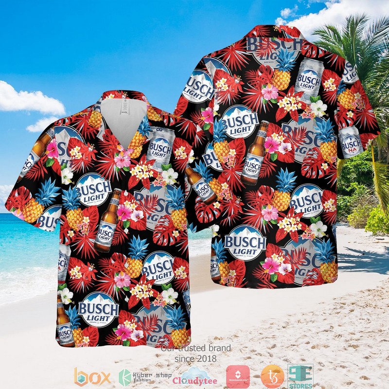 Busch Light Pineapple Aloha Hawaian Summer Outfit