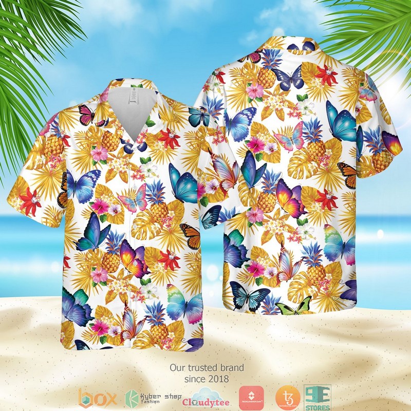 Butterfly Aloha Tropical Hawaian Summer Outfit