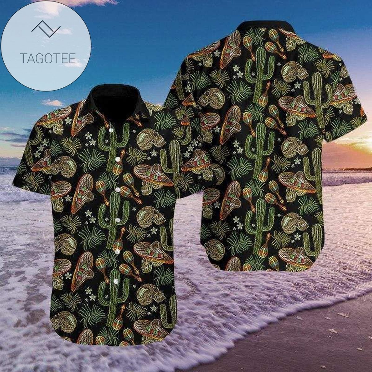 Buy 2022 Authentic Hawaiian Shirts Stay Strapped Or Get Clapped Skull Gun 1901dh