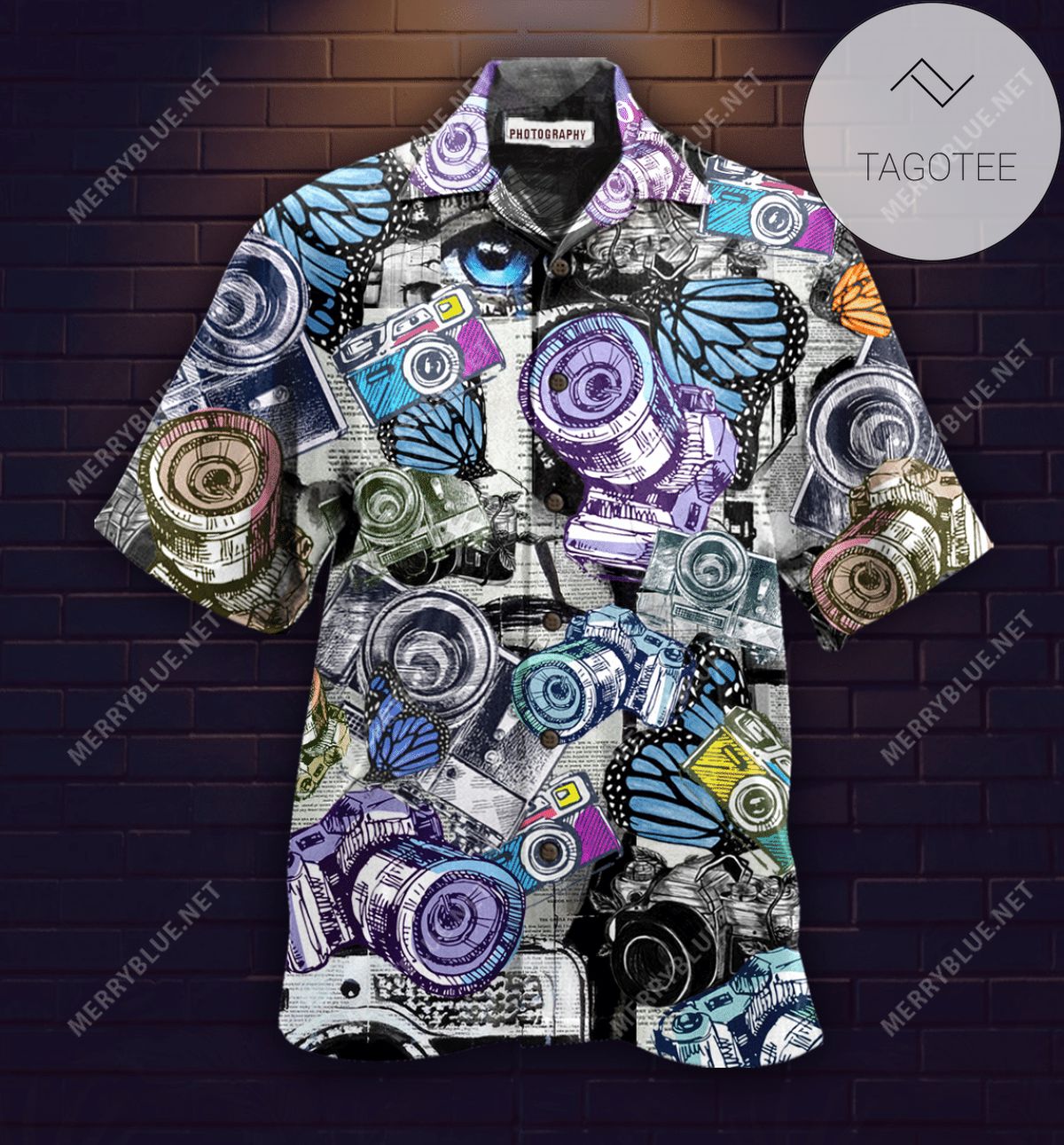 Buy Colorful Light Guitar Unisex Hawaiian Aloha Shirts