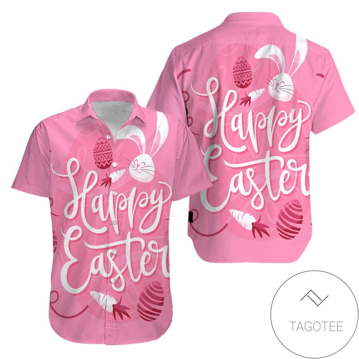 Buy Happy Easter Day Bunny Painted Cute Eggs Hawaiian Aloha Shirts V