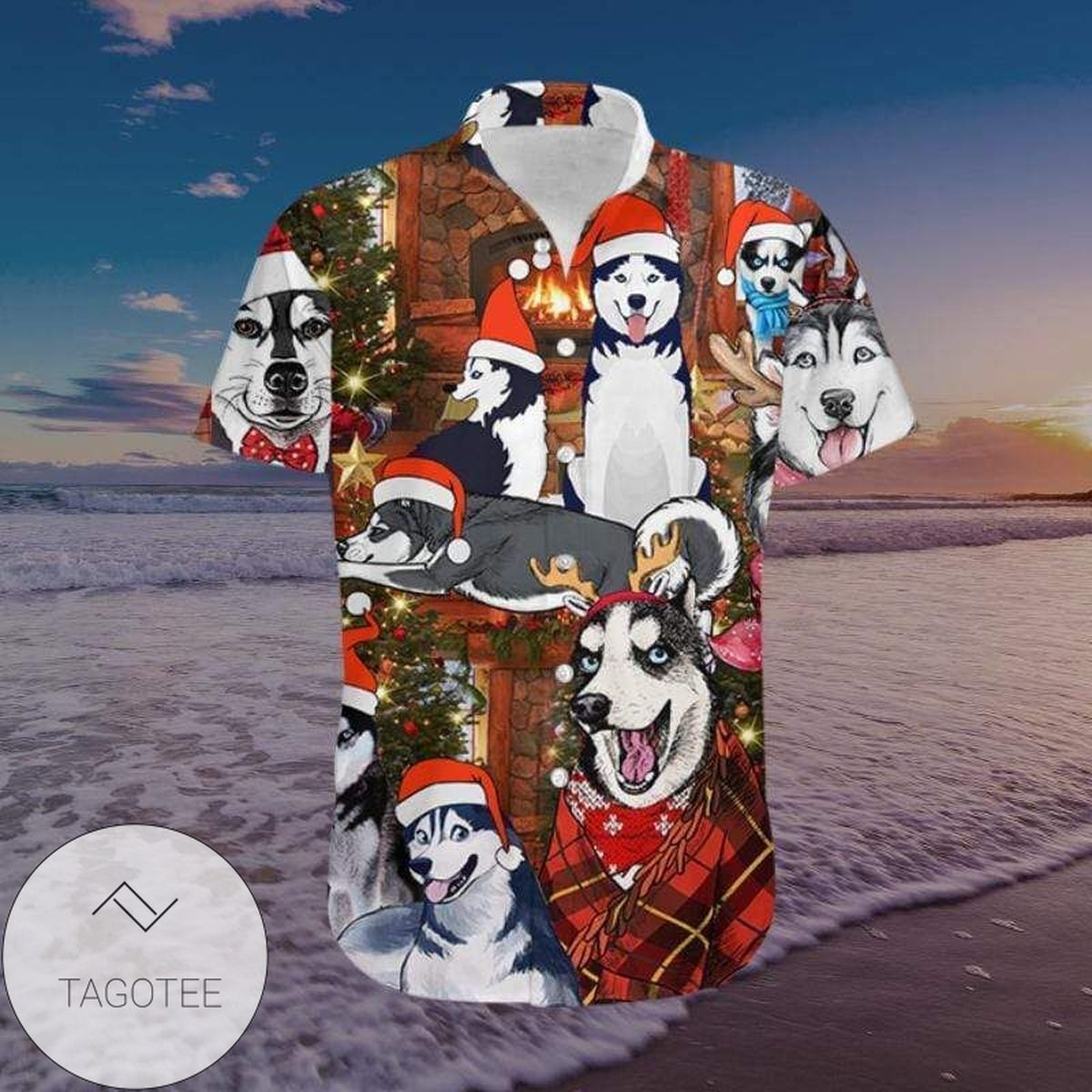 Buy Hawaiian Aloha Shirts Christmas With Labrador Retriever