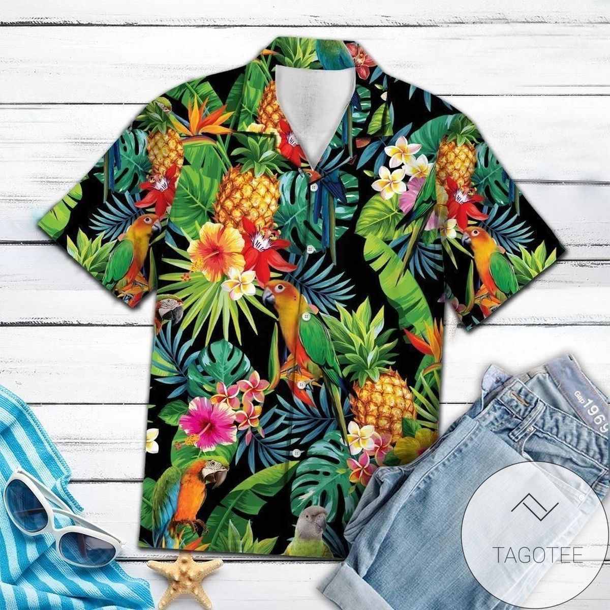 Buy Hawaiian Aloha Shirts Wine Tropical H