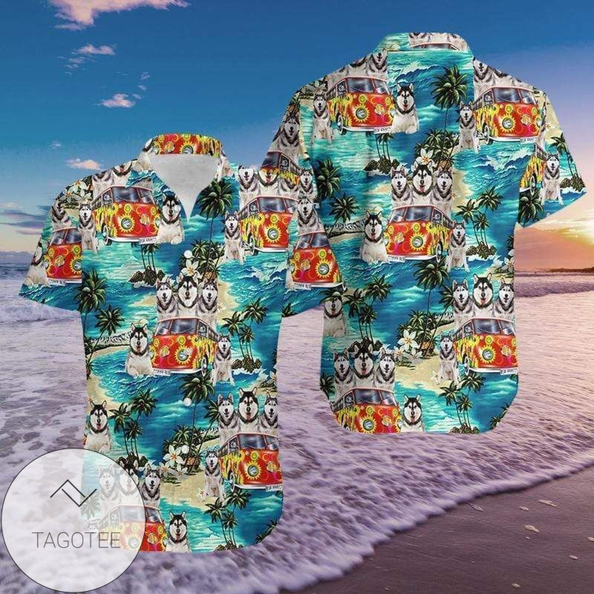 Buy Hippie Car Tropical Summer Hawaiian Aloha Shirts