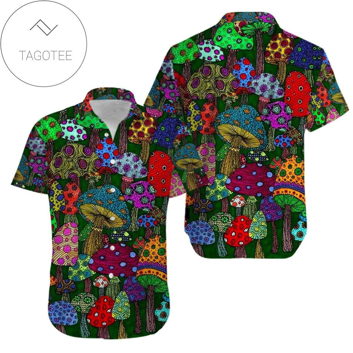 Buy Hippie Peace Sign Tropical Full Hawaiian Shirts