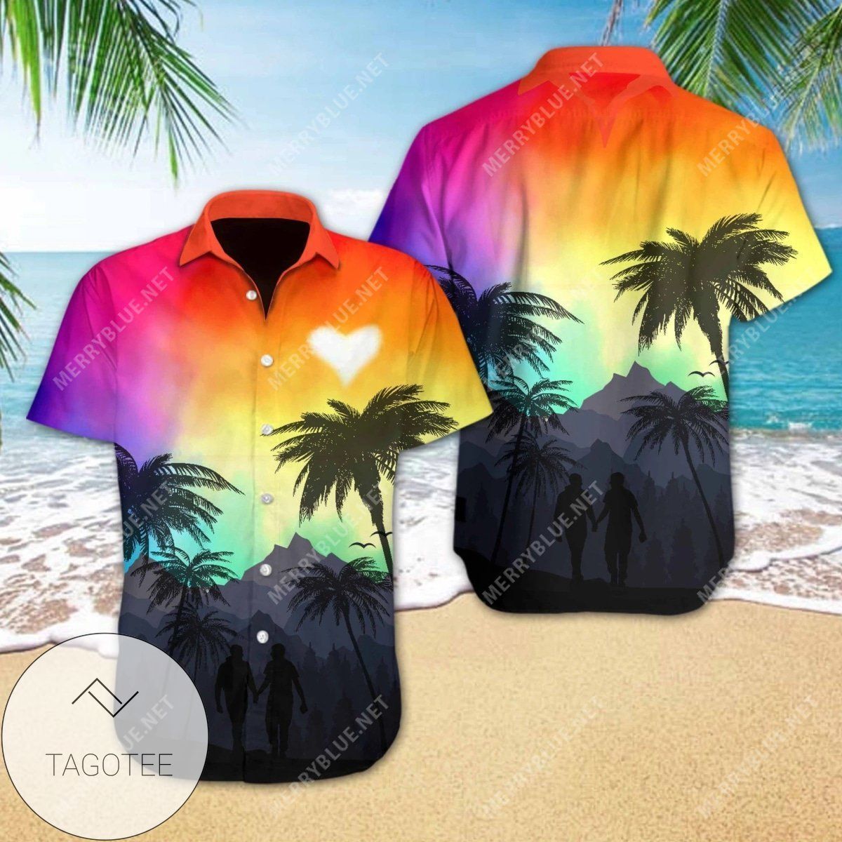 Buy Lgbt Pride Cool Art Full Hawaiian Shirts Hl