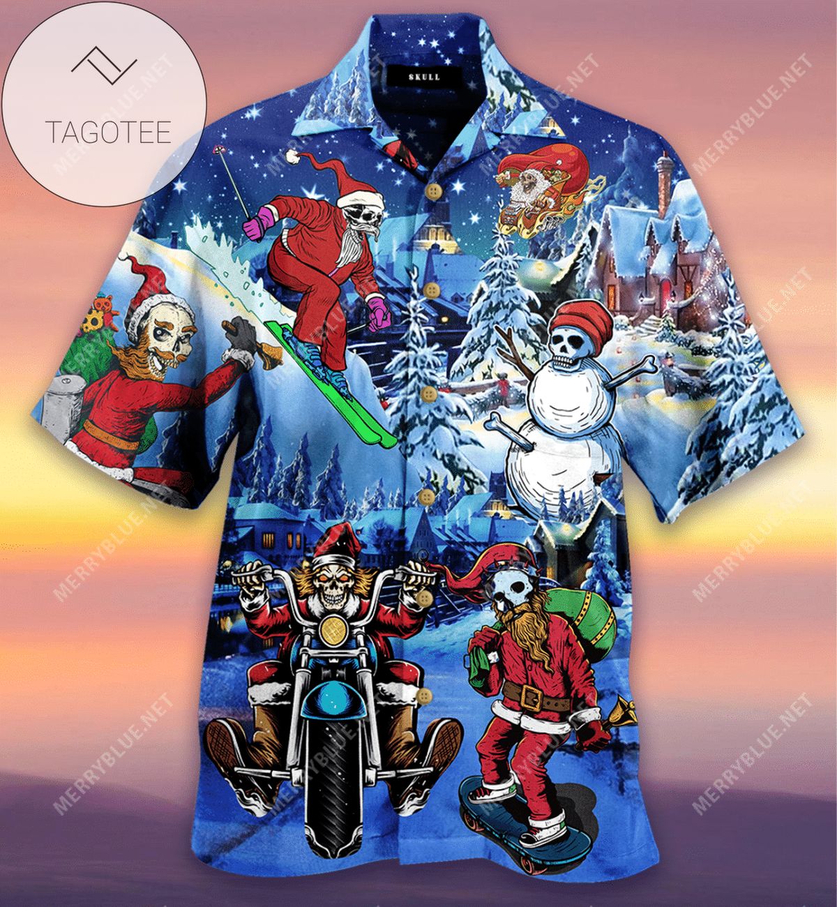 Buy Merry Beagle Christmas Authentic Hawaiian Shirt 2022