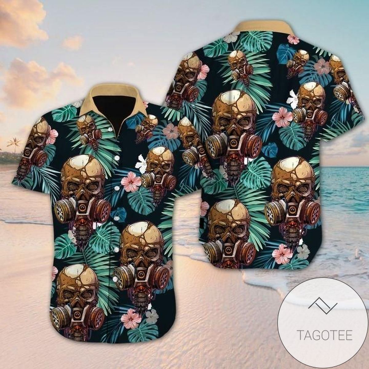 Buy Skull Branches Hollow Night 3d All Over Authentic Hawaiian Shirt 2022