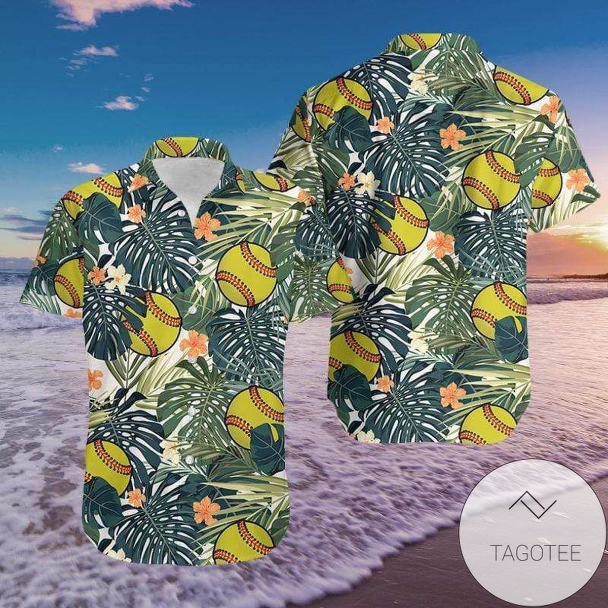 Buy Softball Unicorn Dabbing Pitch Perfect Tropical 2022 Authentic Hawaiian Shirts 1109h