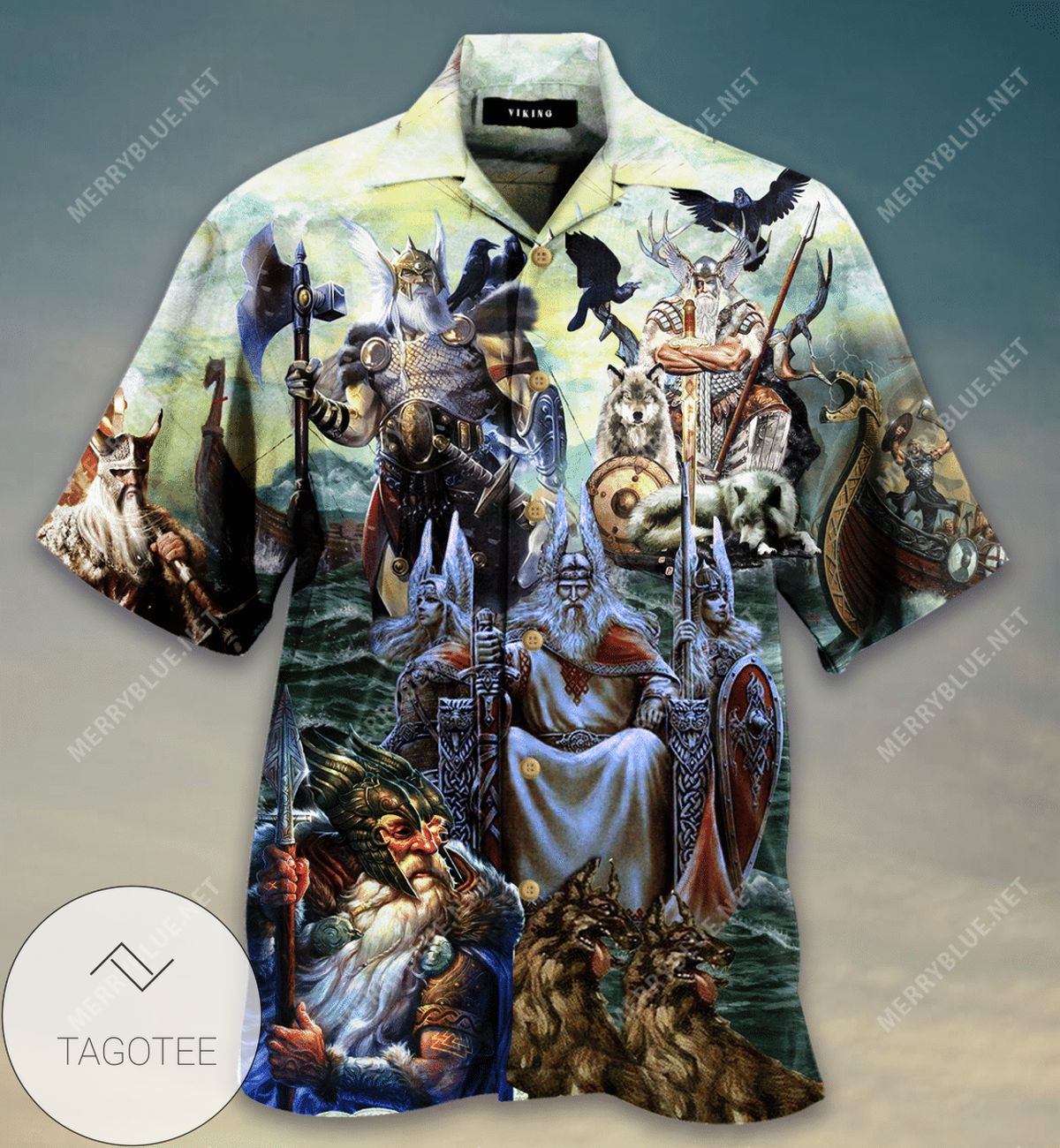 Buy Viking Ying Yang Dragons Hawaiian Shirt