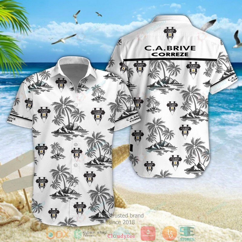 CA Brive Hawaiian Shirt, Beach Short