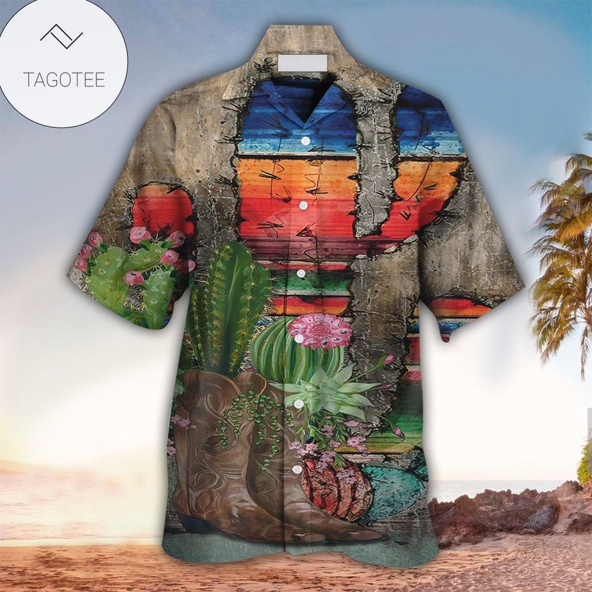 Cactus Group Hawaiian Shirt Summer Button Up Shirt For Men Hawaiian Summer Trends Shirt 2020