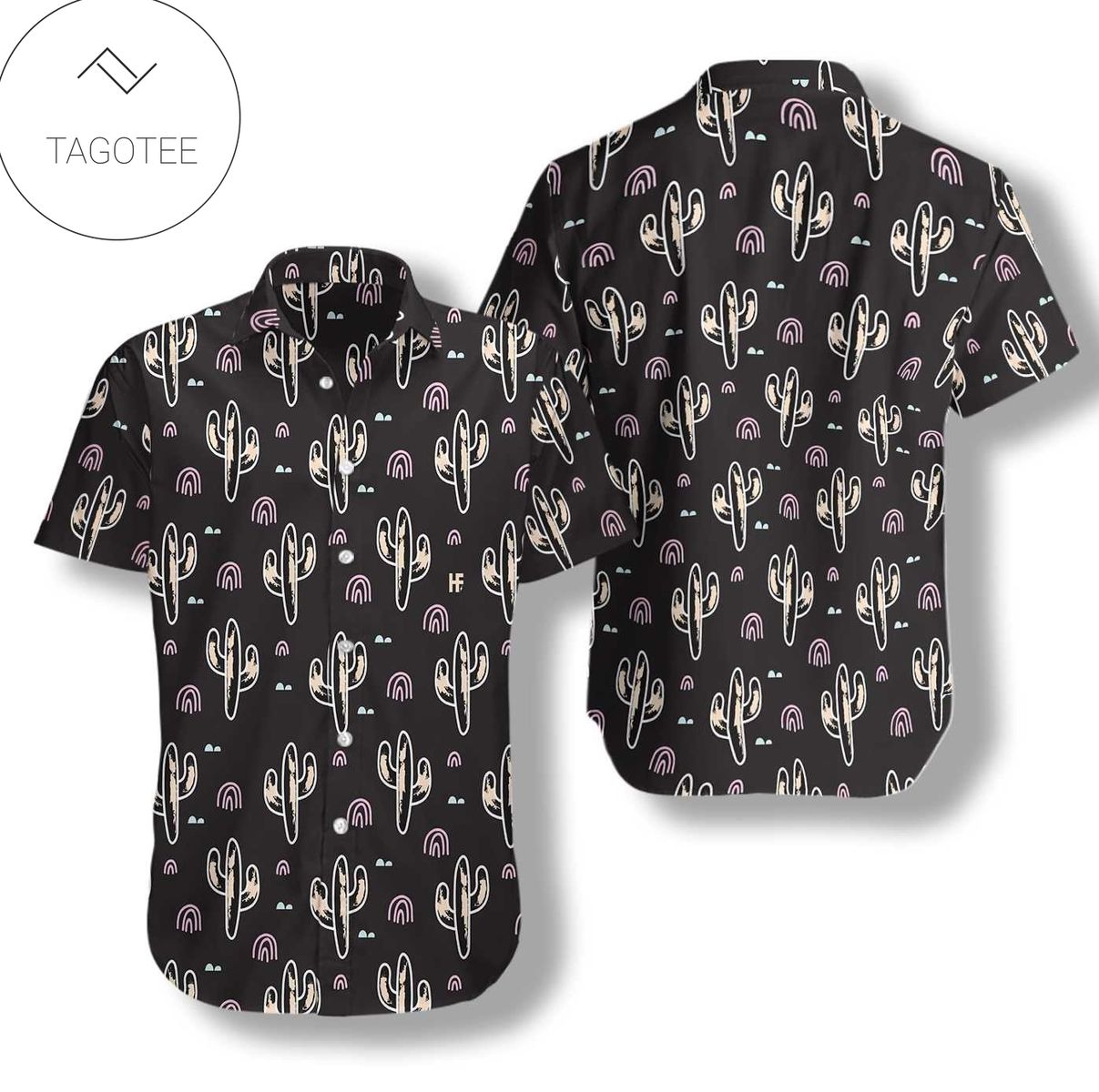 Cactus Seamless Pattern Hawaiian Shirt