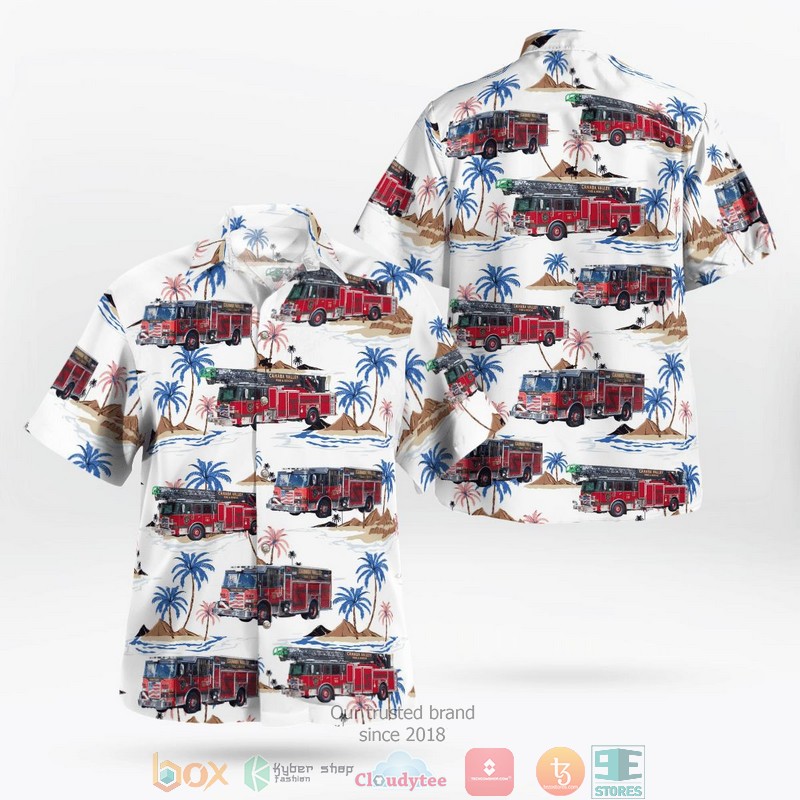 Caldwell County North Carolina Caldwell Fire Department Christmas Hawaiian Shirt