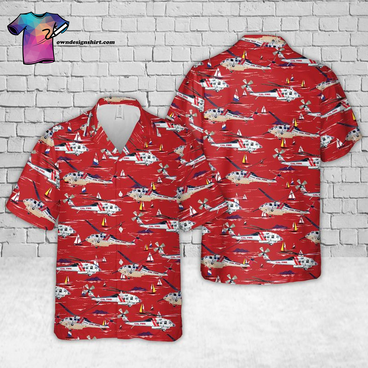 Calgary Flames All Over Print Hawaiian Shirt And Beach Shorts