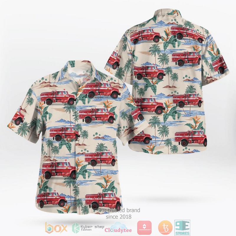 California City of Colton Fire Department Hawaiian Shirt