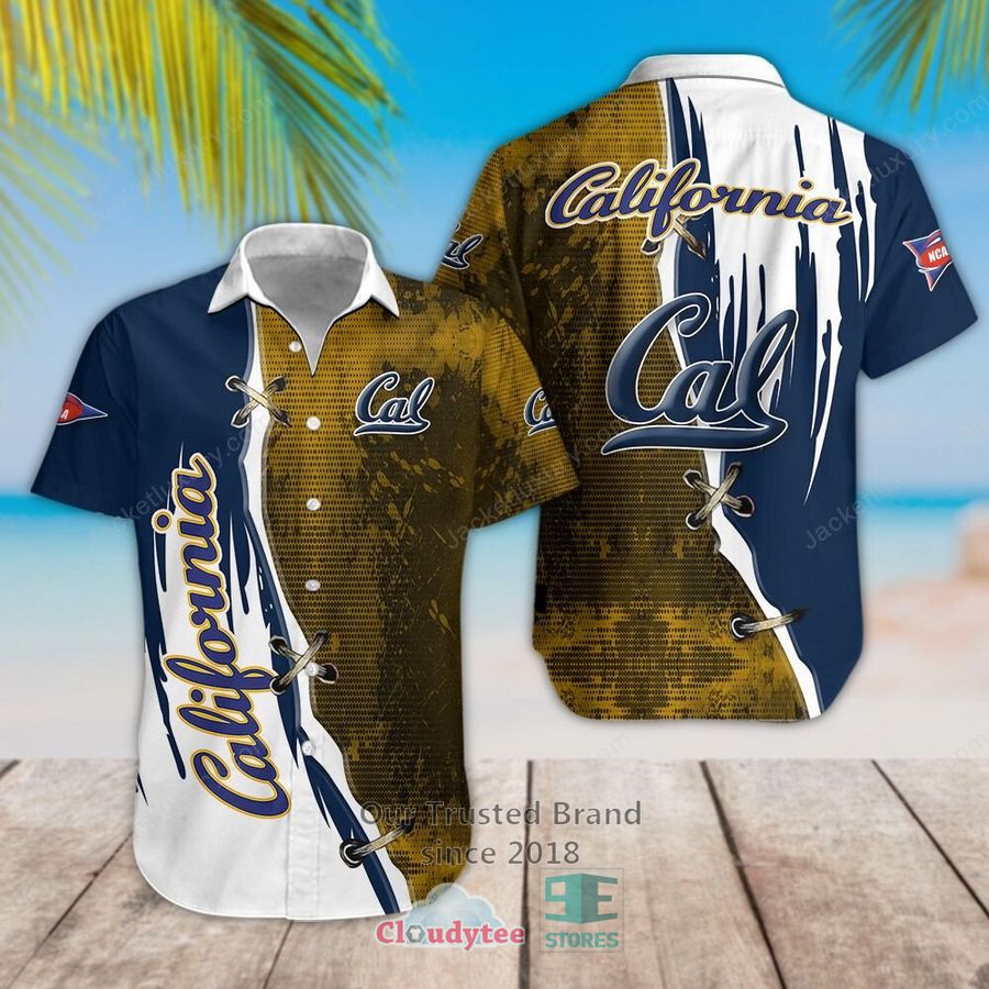 Cal Bears Tommy Bahama Coconut Point Playa Flora IslandZone Navy Hawaiian Shirt