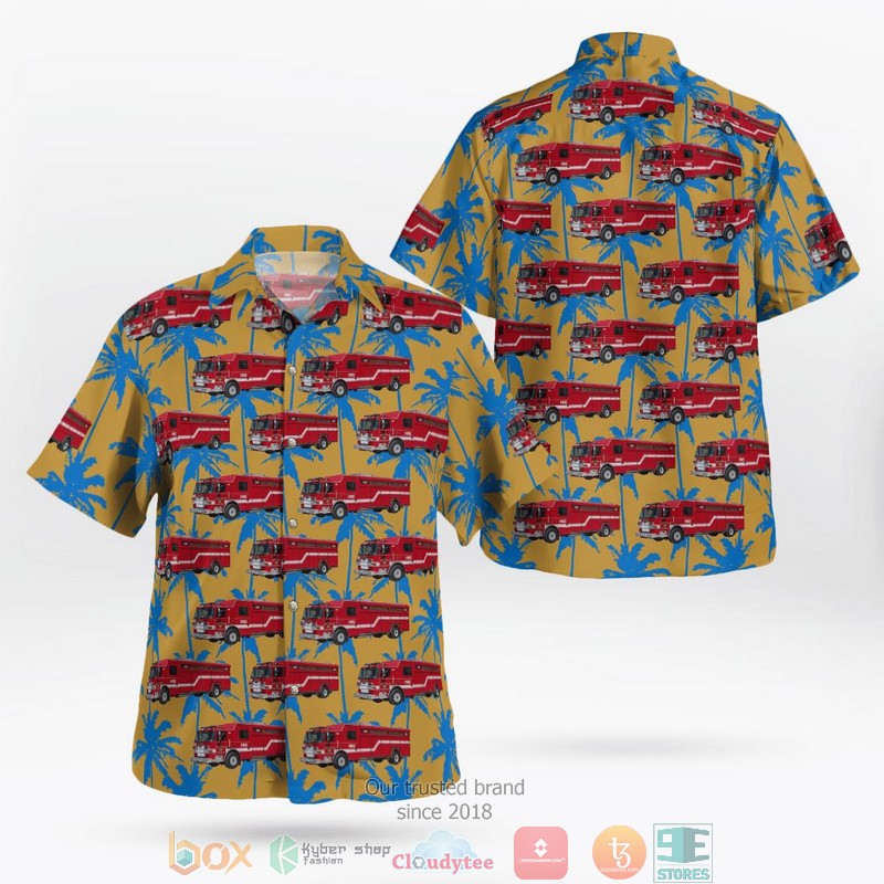 California Riverside County Fire Department Station 6 – Towngate Hawaiian Shirt