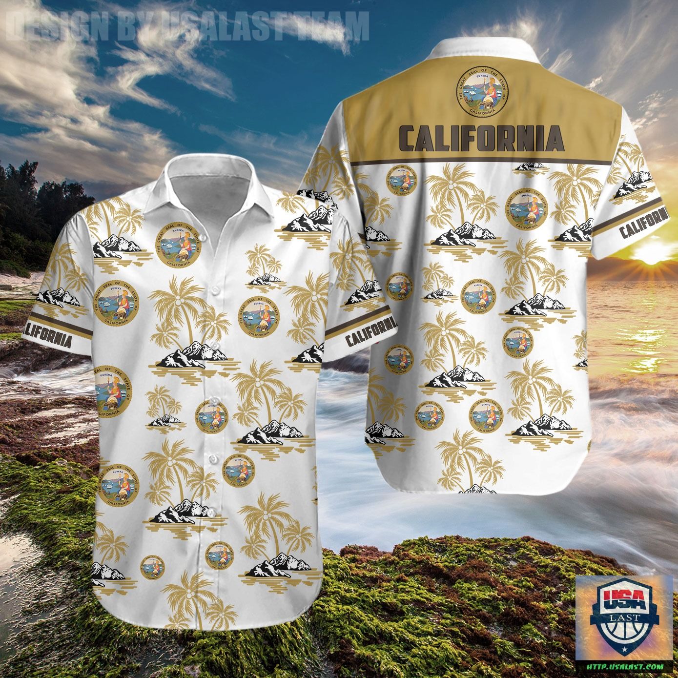 Cambridge United FC Aloha Hawaiian Shirt Beach Short