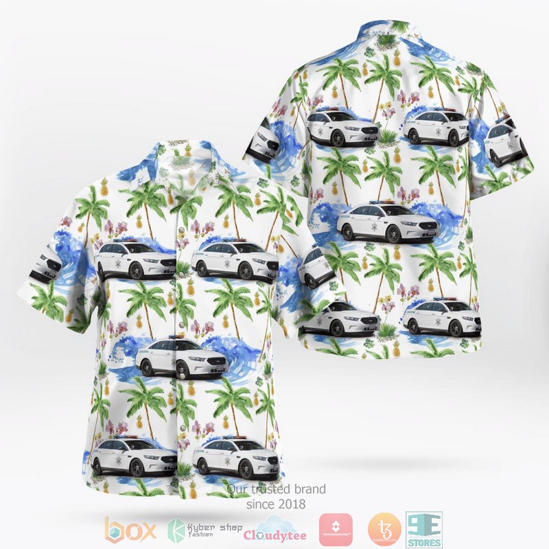 California Ventura County Office Bell EH-1H Helicopter Hawaiian Shirt