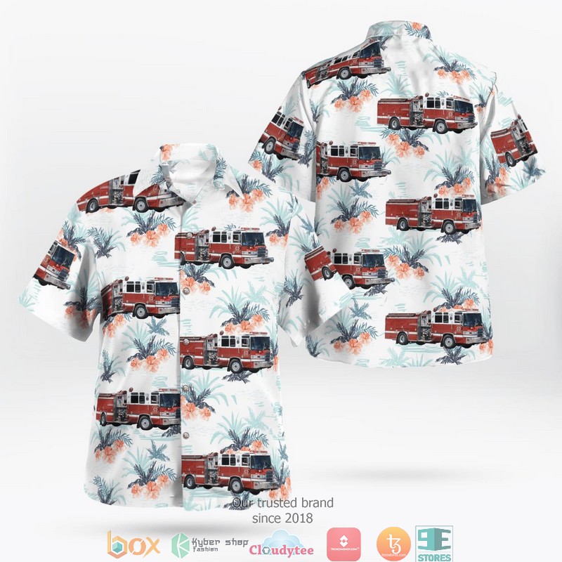 California Santa Clara County Fire Department Hawaiian Shirt