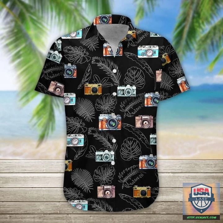 Camper Tropical Hawaiian Shirts, Beach Short